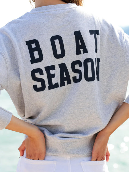 Boat Season Sweatshirt, Gray
