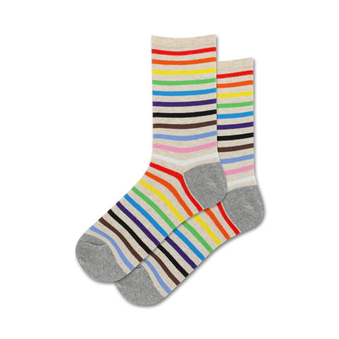 Women's Inclusive Stripe Crew Socks