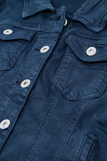 Navy Stretch Denim Jacket