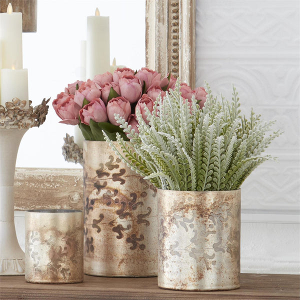 Soft Green Flocked Foliage Bush