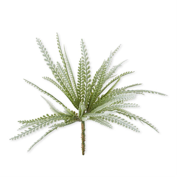 Soft Green Flocked Foliage Bush