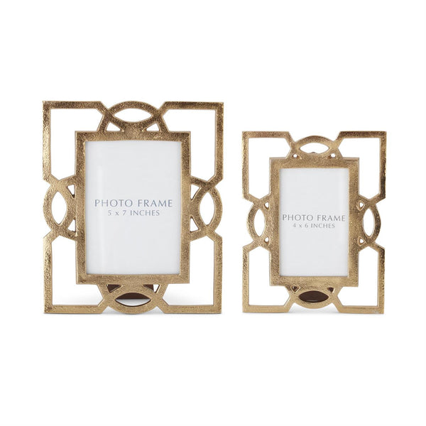 Textured Gold Cutout Frames