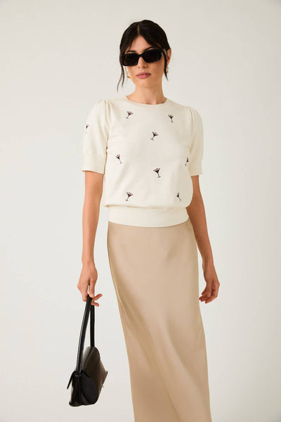 Espresso Martini Embroidered Sweater