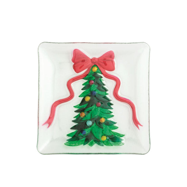 Tree Fused Glass Plate