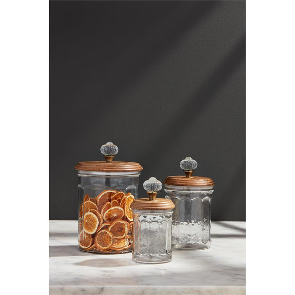Glass Knob Canisters