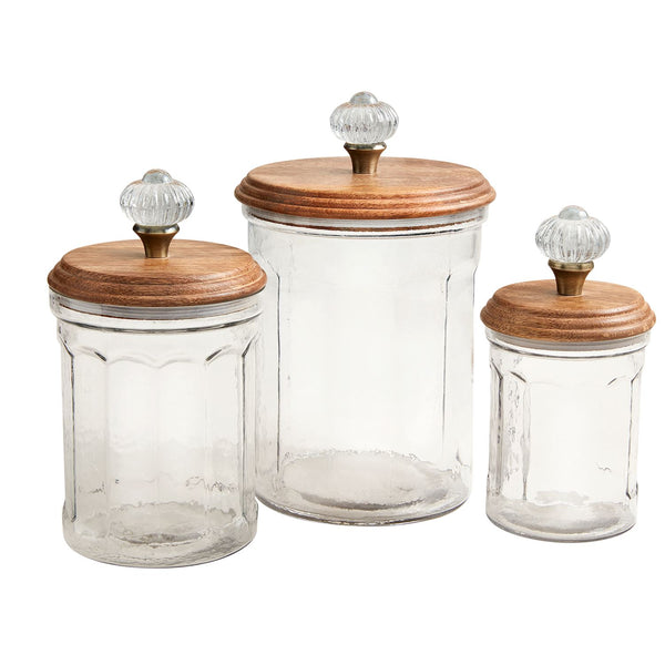 Glass Knob Canisters
