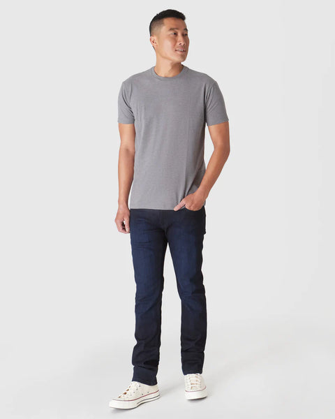 Short Sleeve Crew Neck Tee Heather Graphite