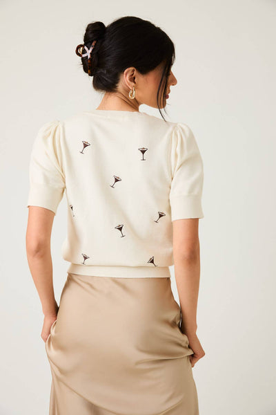 Espresso Martini Embroidered Sweater