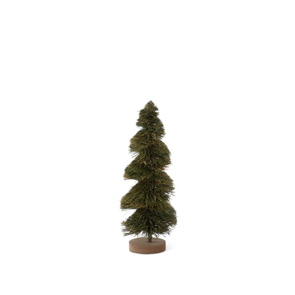 Two Tone Green Sisal Bottle Brush Trees