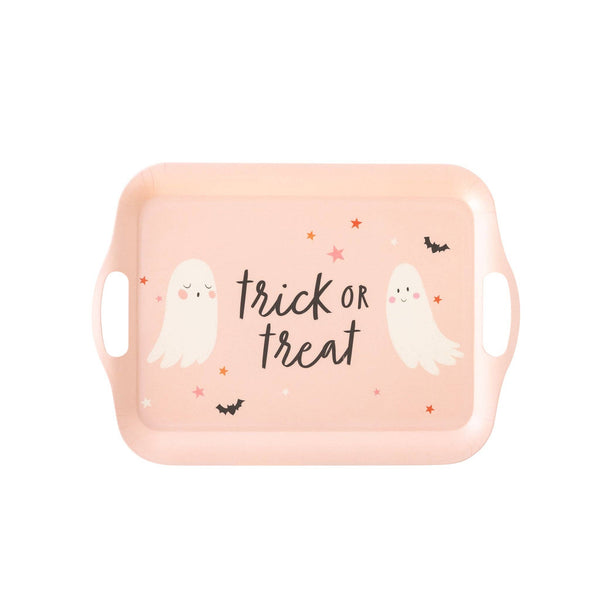 Trick or Treat Boo Bamboo Tray