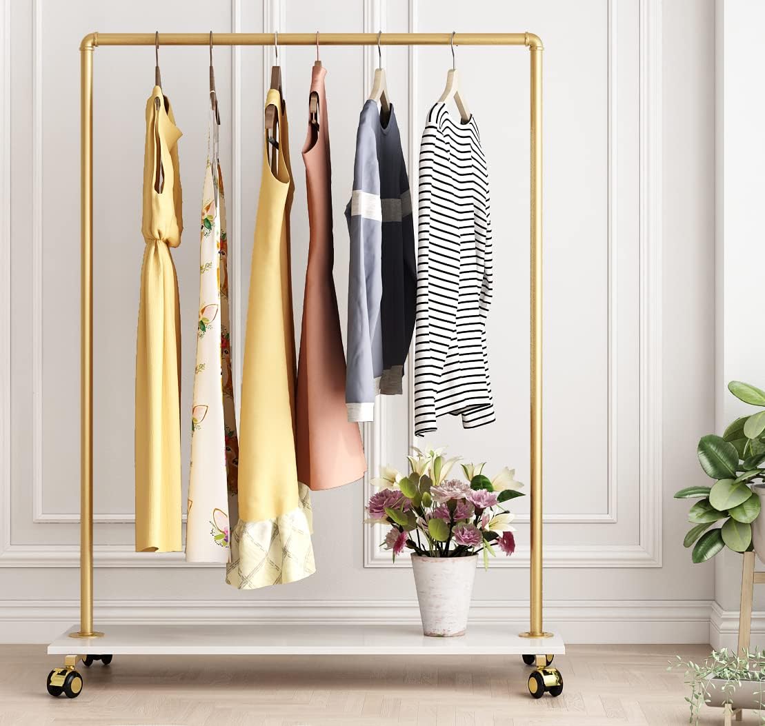 Gold Light Weight Clothing Rack