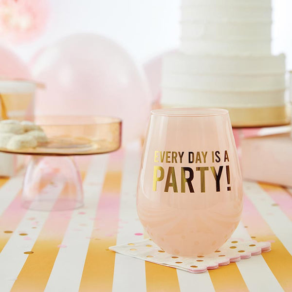 Everyday is a Party Jumbo Wine Glass