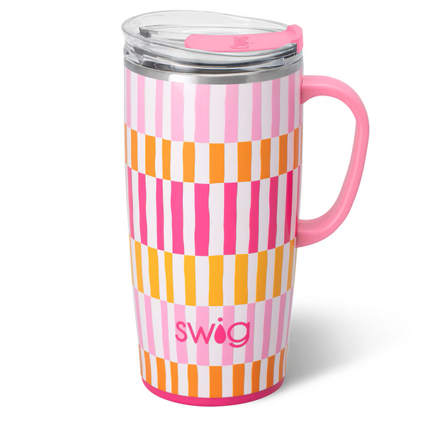 Swig Sherbet Stripe Travel Mug 22oz