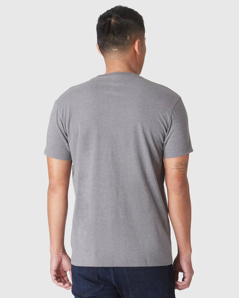 Short Sleeve Crew Neck Tee Heather Graphite