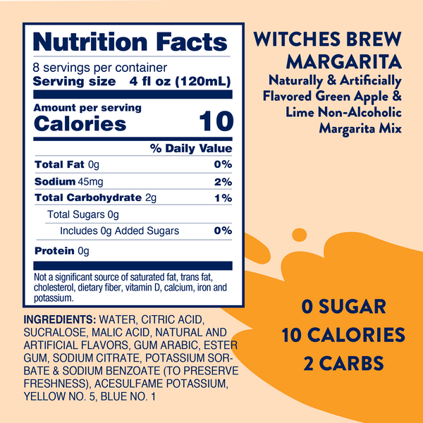 Sugar Free Witches Brew Green Apple Margarita Mixer