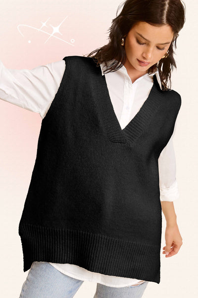 Vada Oversized Sweater Vest Cosmic