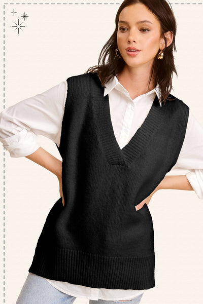 Vada Oversized Sweater Vest Cosmic