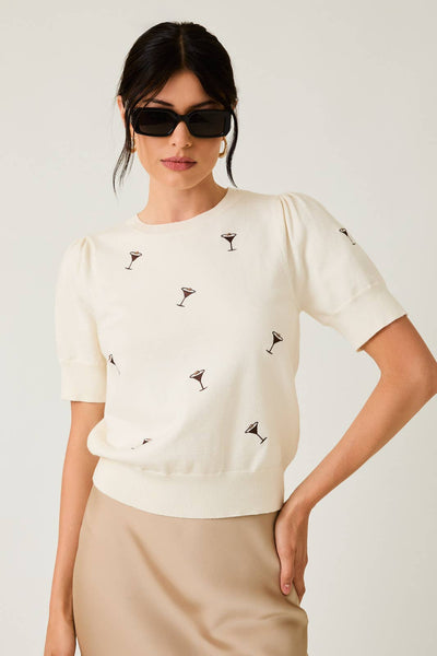 Espresso Martini Embroidered Sweater