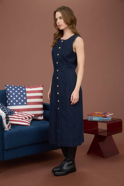 Denim Button Down Dress