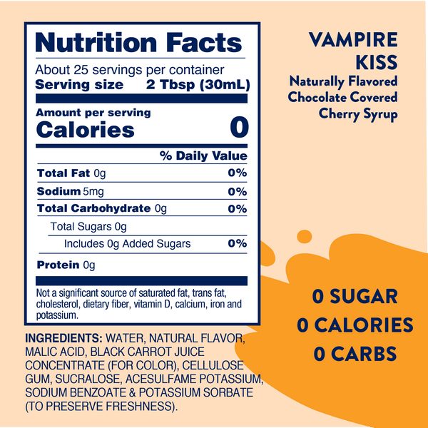 Sugar Free Vampire Kiss Syrup