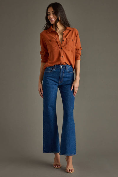 Rust Super Soft Button Up