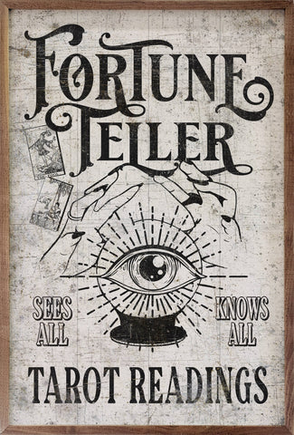 Fortune Teller Sign 5x8