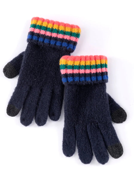 Ronen Touchscreen Gloves, Navy