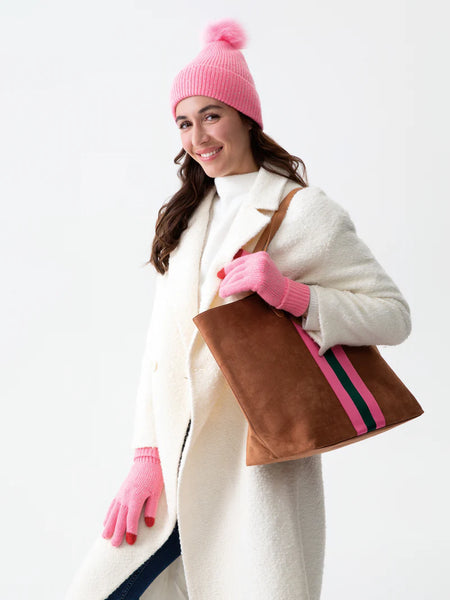 Natalia Winter Gloves – Pink Rhinestone