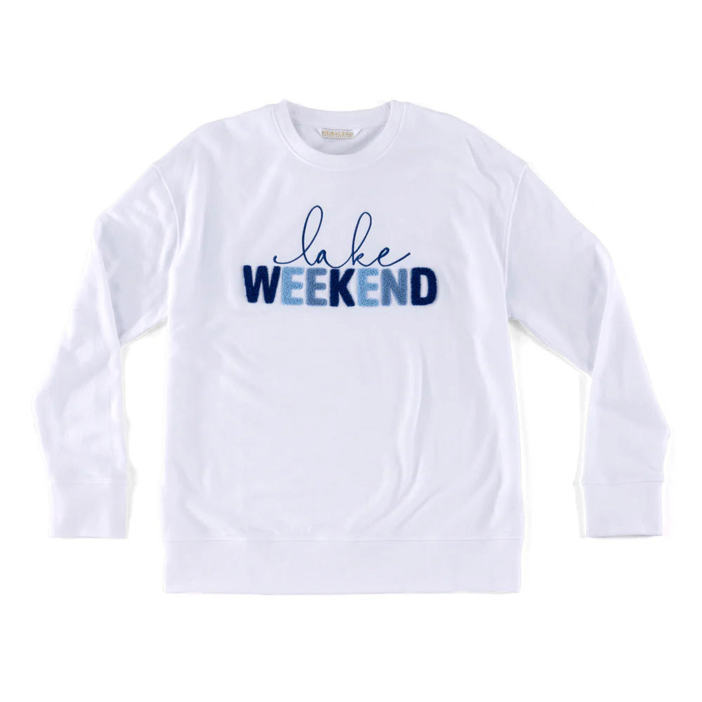 Lake Weekend Sweatshirt, White