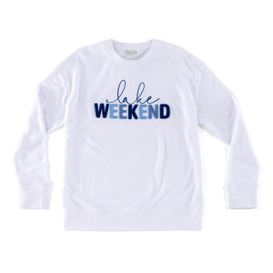 Lake Weekend Sweatshirt, White