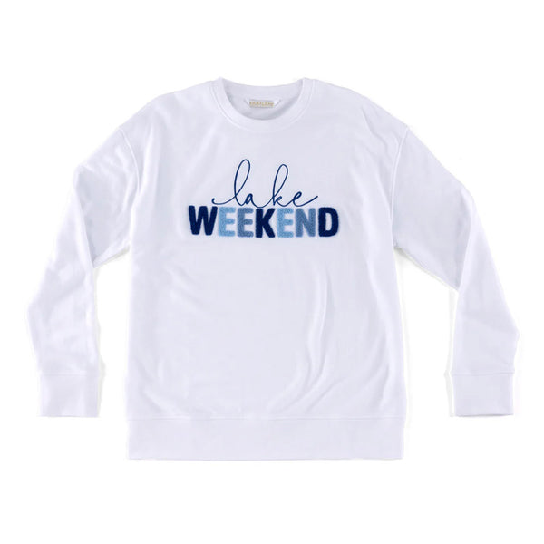 Lake Weekend Sweatshirt, White