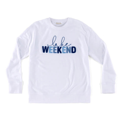 Lake Weekend Sweatshirt, White