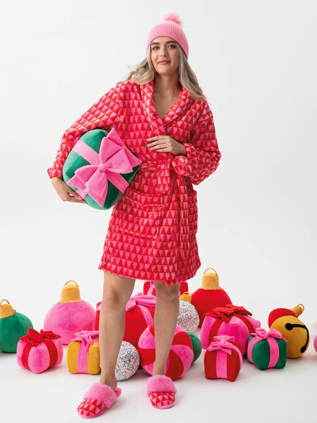 Felicity Pink Trees Robe