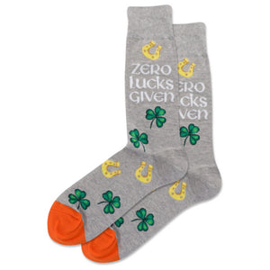 Men's Zero Lucks Crew Socks Gray