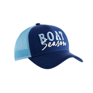 Boat Season Trucker Hat Navy