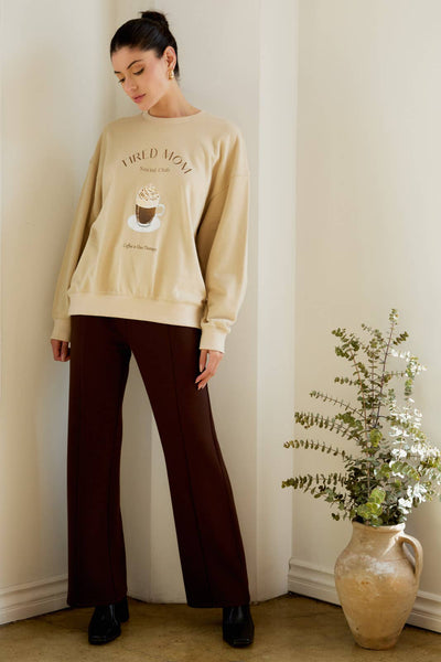 Tired Mom Coffee Sweatshirt