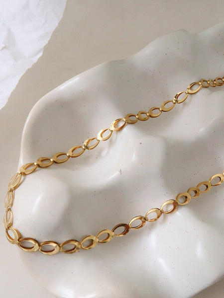 Thessaly 18K Gold Oval Link Chain