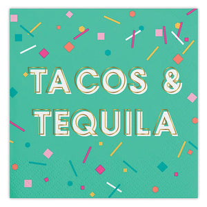 Tacos and Tequila Cocktail Napkin