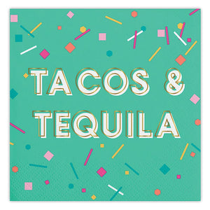 Tacos and Tequila Cocktail Napkin