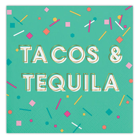 Tacos and Tequila Cocktail Napkin