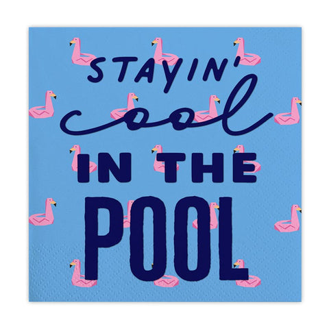 Cool in the Pool Cocktail Napkin
