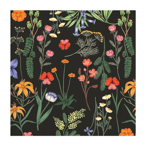 Boho Flowers Beverage Napkin