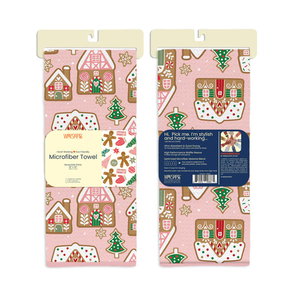 Gingerbread Cookies Microfiber Towel