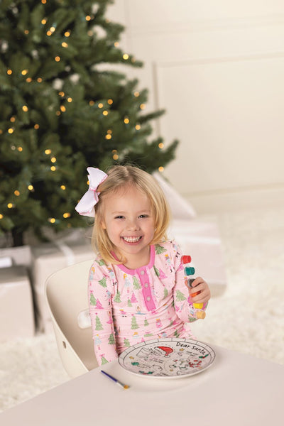 DIY Paint-Me Christmas Plate for Kids