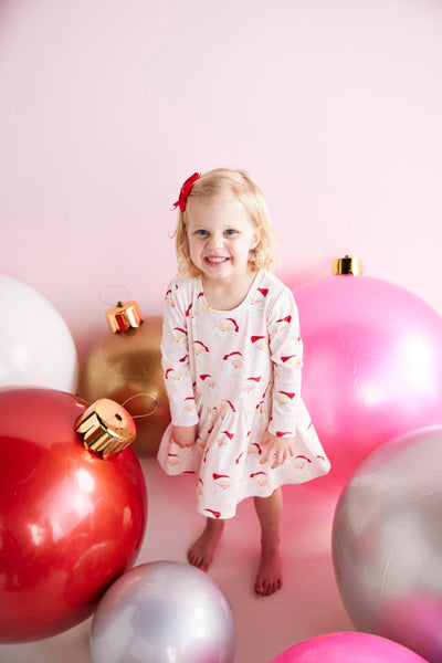 Pink Vintage Santa Dress