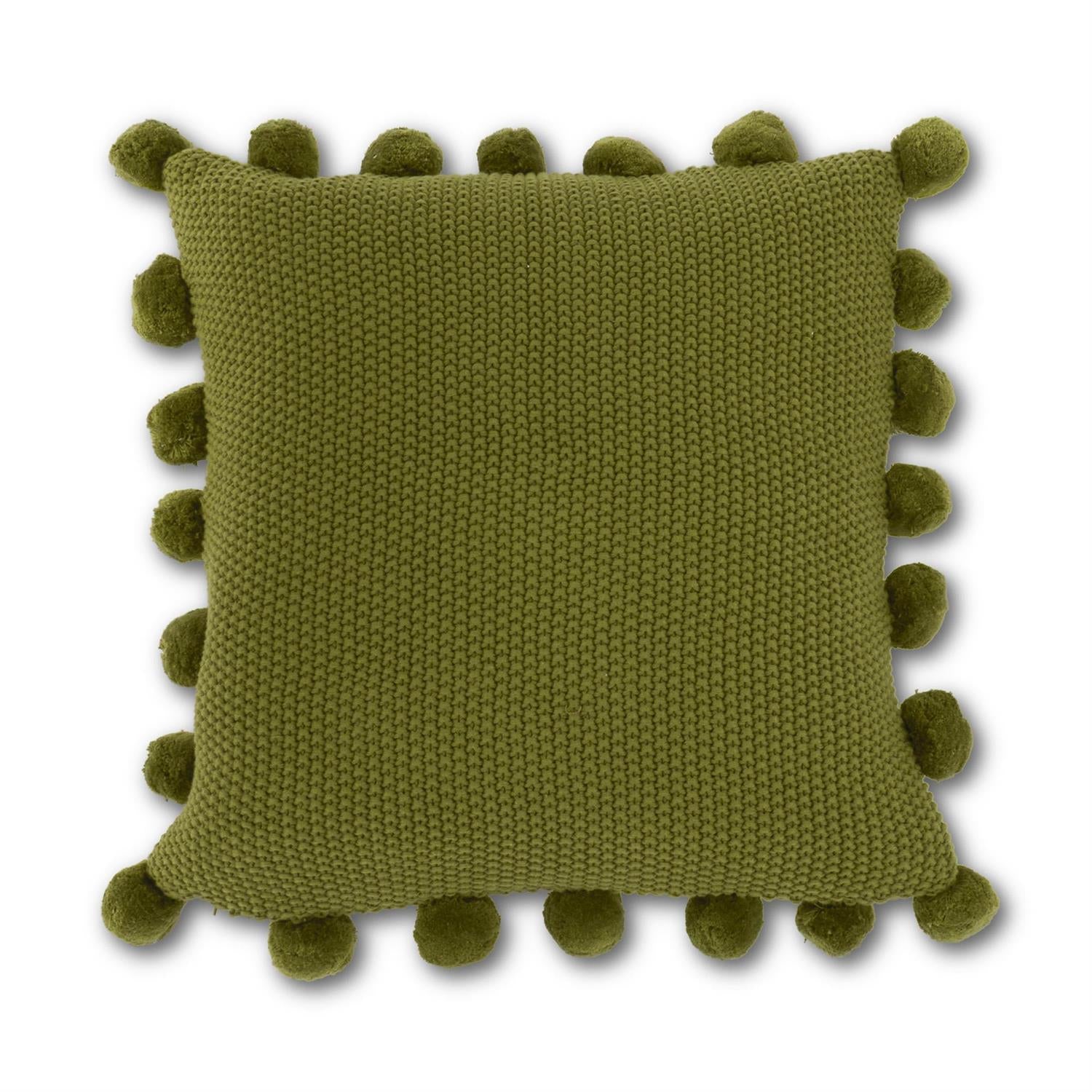Sage Green Moss Stitch Knit Pillow