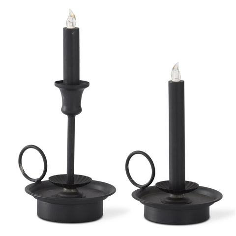 Black Colonial LED Candles