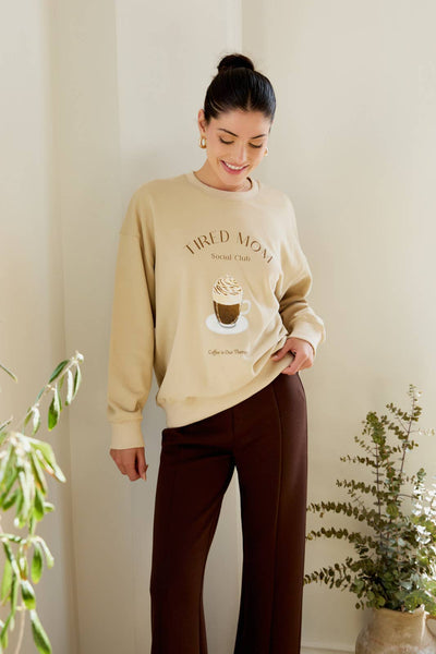 Tired Mom Coffee Sweatshirt