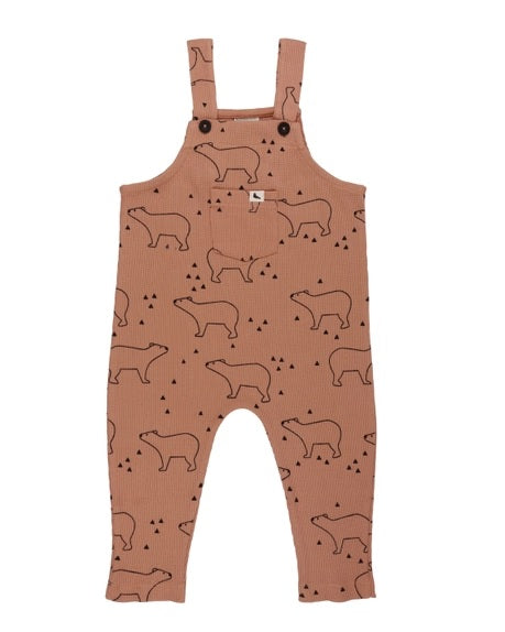 Bear Silhouette Dungarees Ember