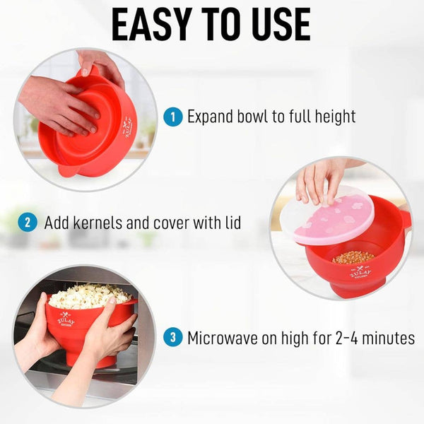 Collapsible Popcorn Popper for Microwave